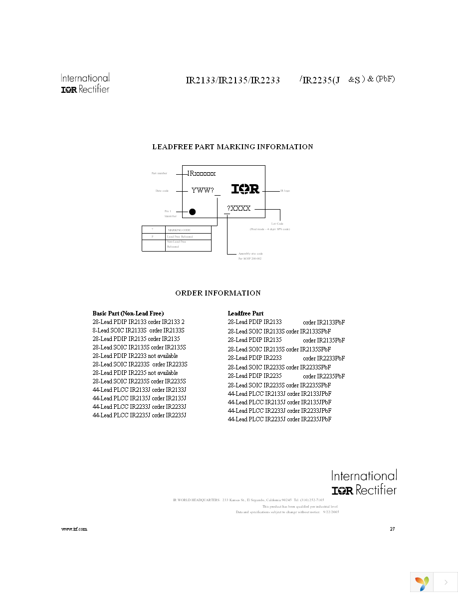 IR2133SPBF Page 27