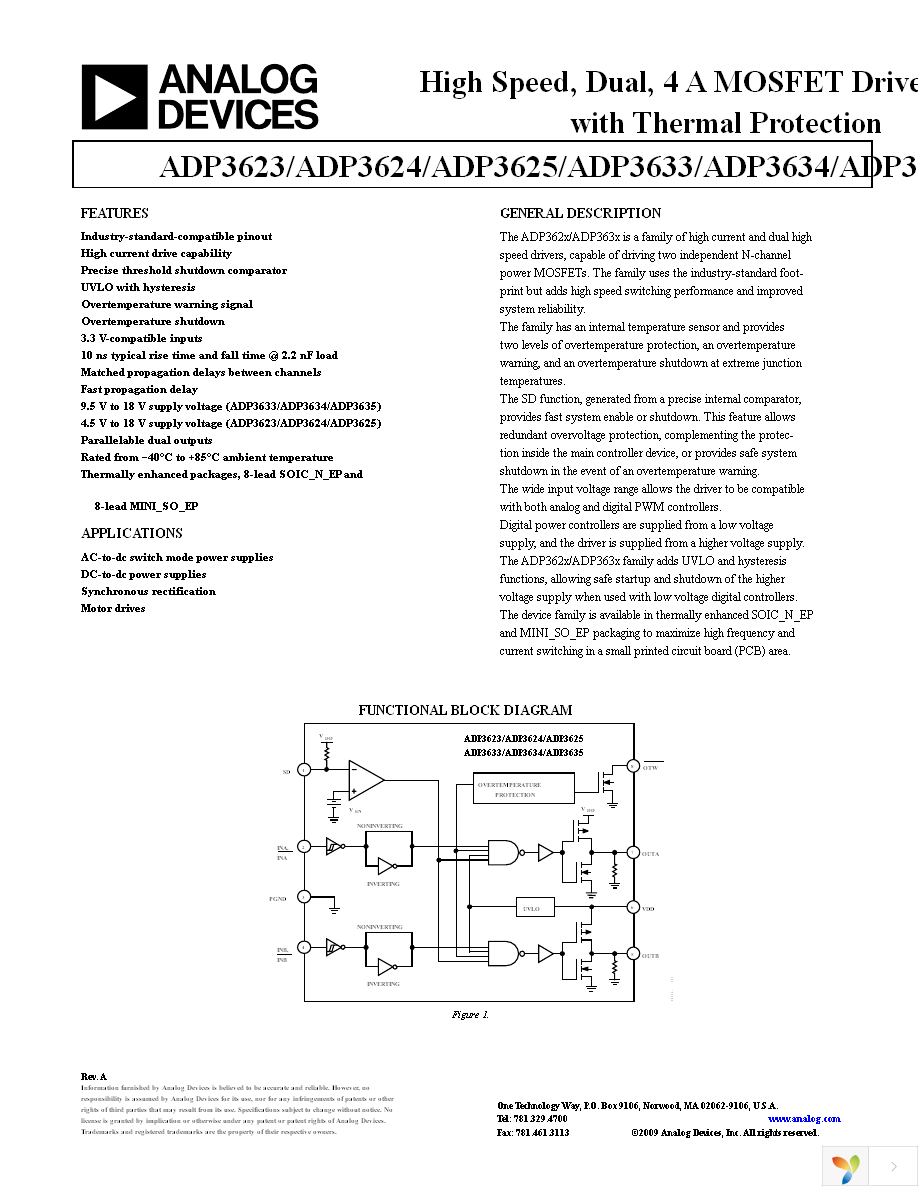 ADP3625ARDZ-RL Page 1