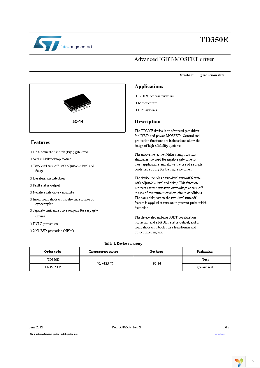 TD350ETR Page 1