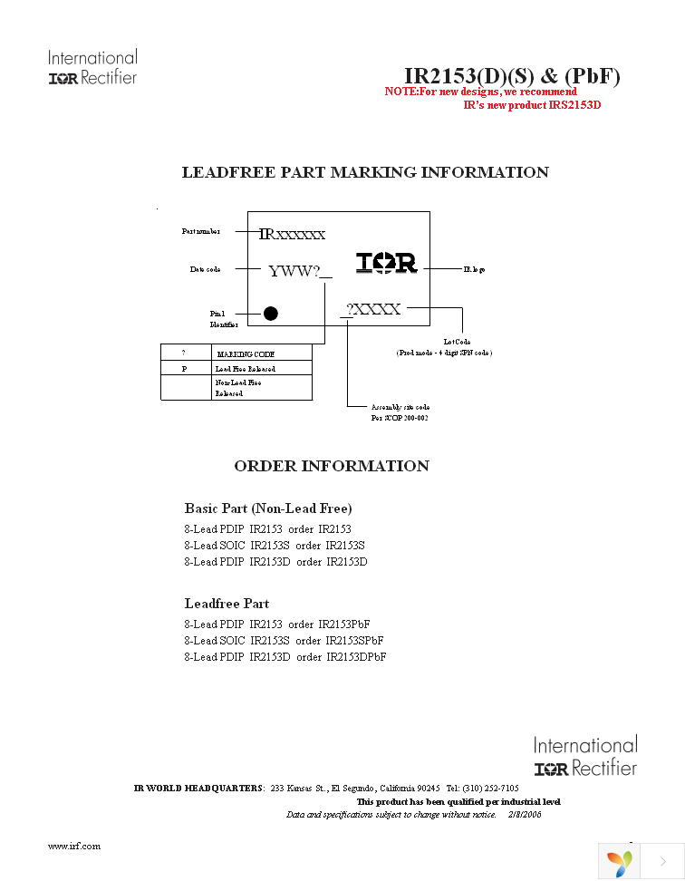 IR2153STRPBF Page 9