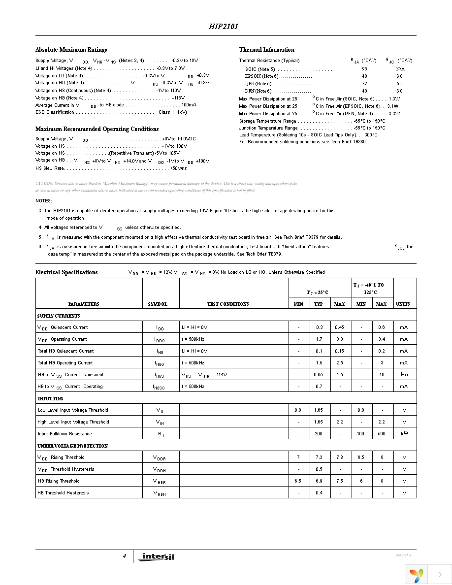 HIP2101EIBZT Page 4