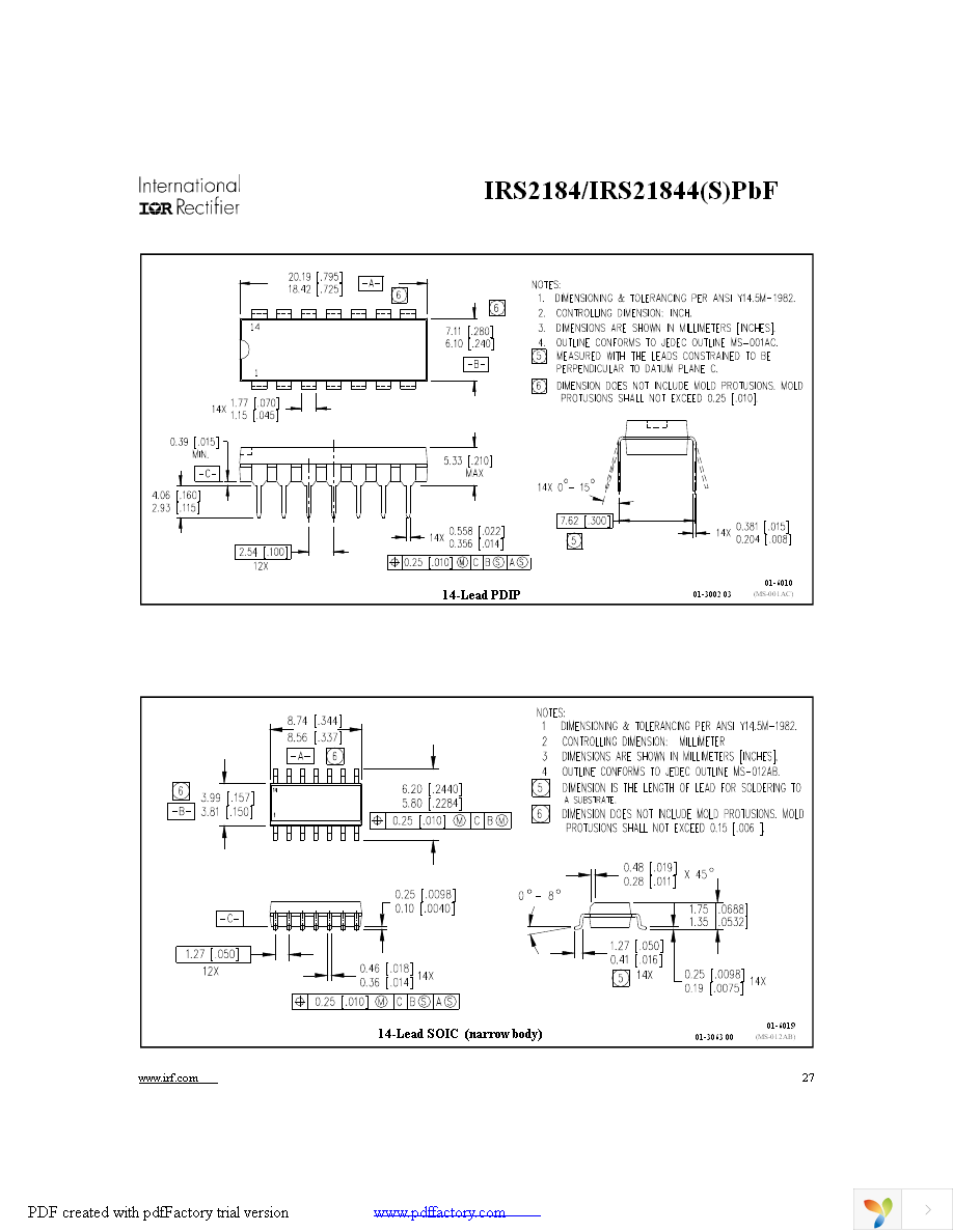 IRS2184SPBF Page 27