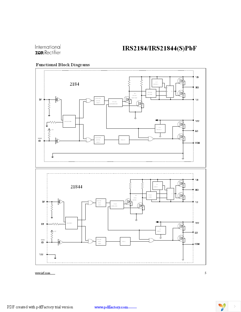 IRS2184SPBF Page 5