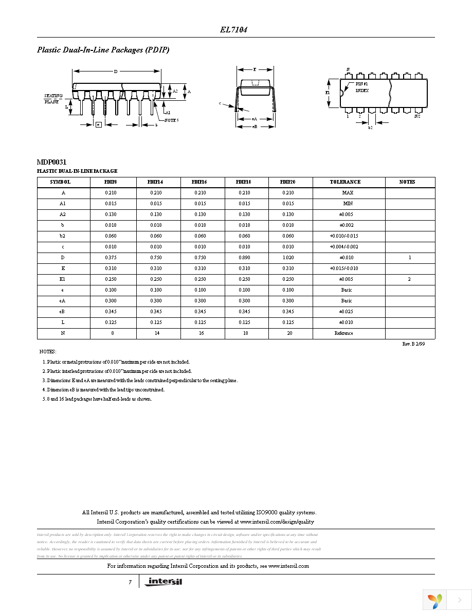 EL7104CSZ-T7 Page 7