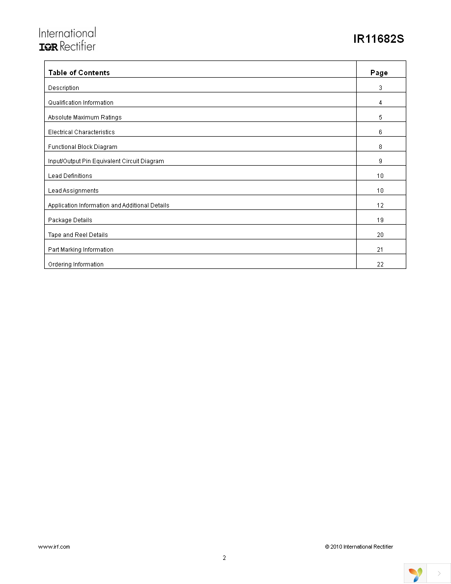 IR11682STRPBF Page 2