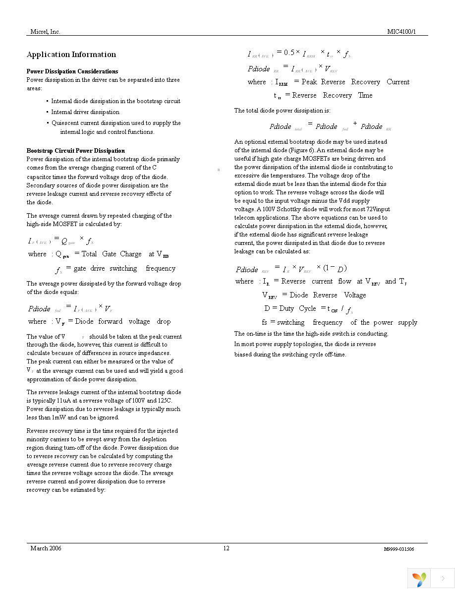 MIC4101YM Page 12