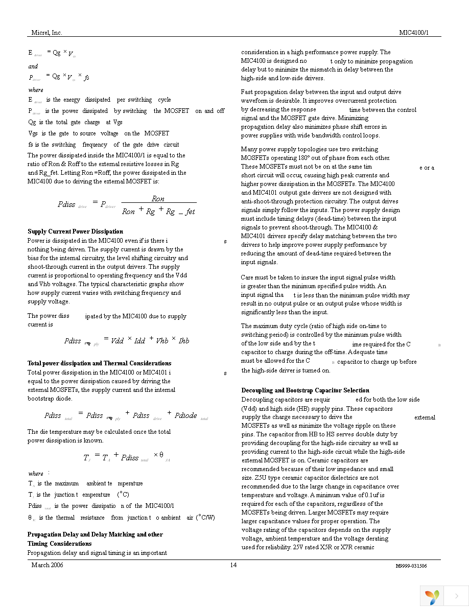 MIC4101YM Page 14