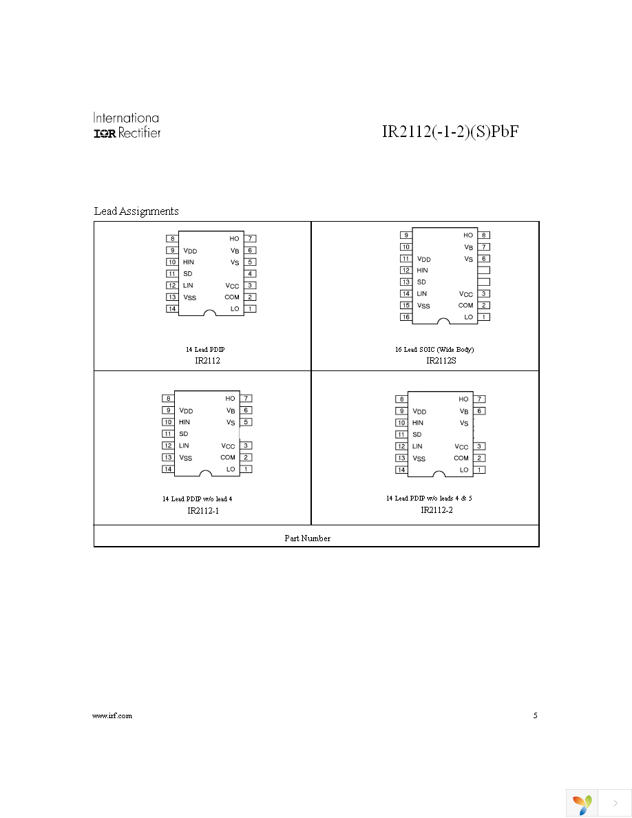 IR2112PBF Page 5