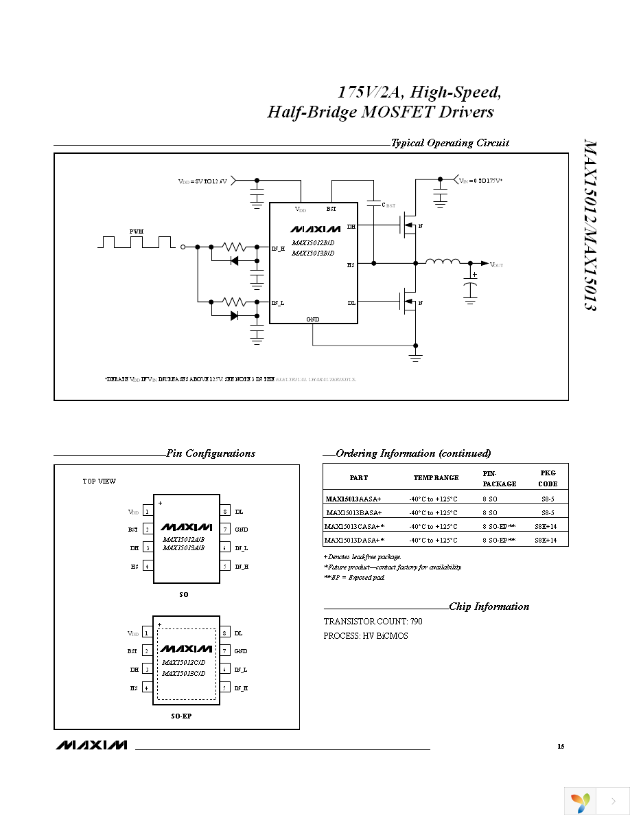 MAX15013BASA+ Page 15