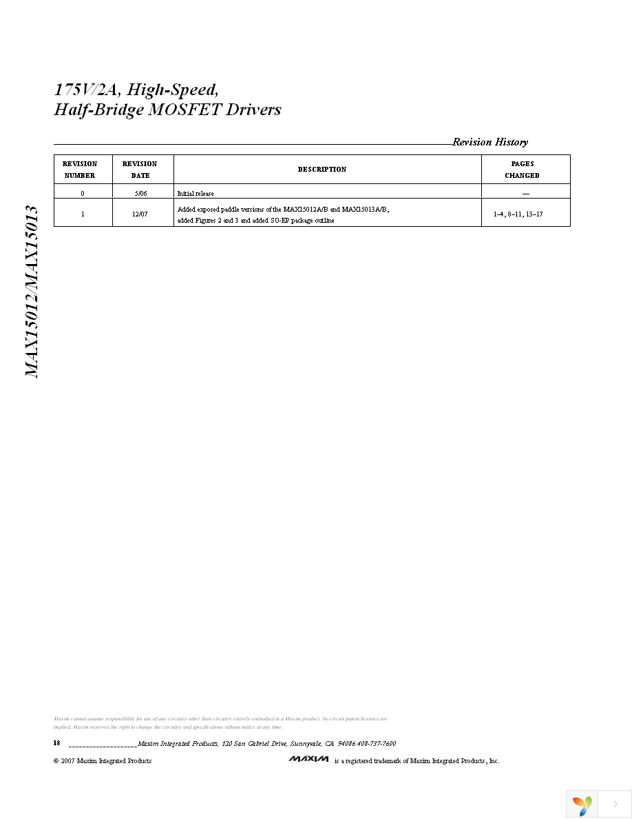 MAX15013BASA+ Page 18