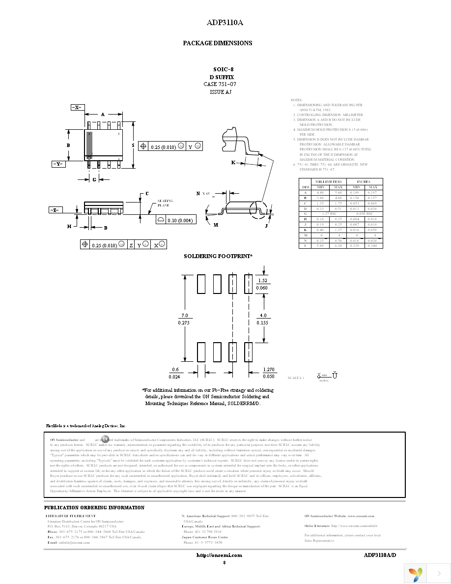 ADP3110AKRZ-RL Page 8