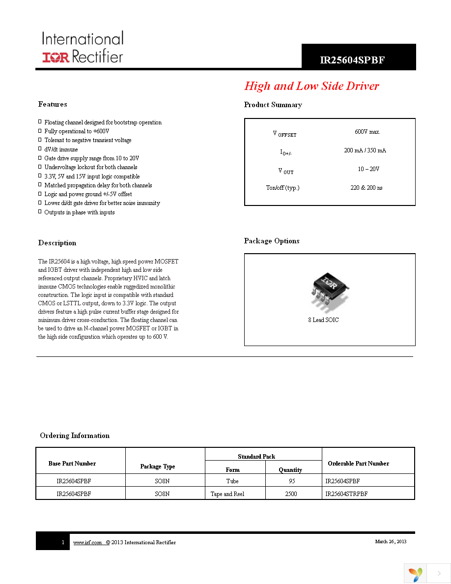 IR25604STRPBF Page 1