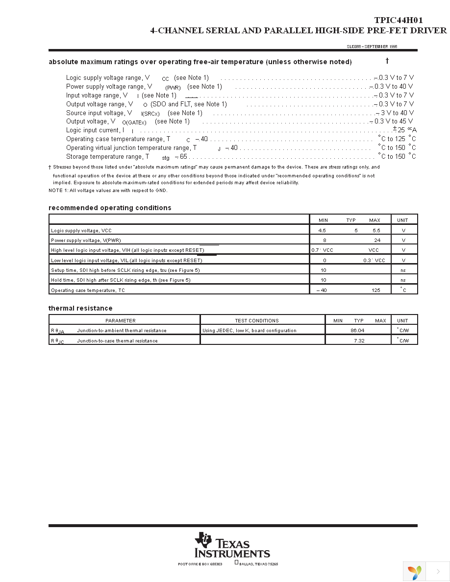TPIC44H01DA Page 5