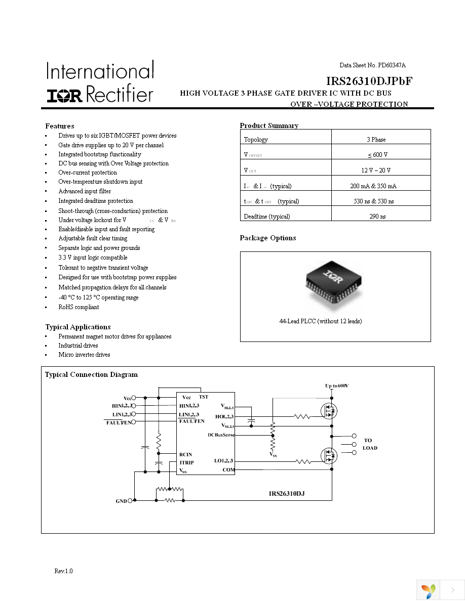 IRS26310DJTRPBF Page 1