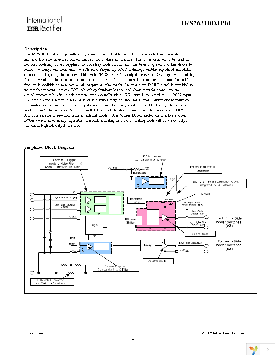 IRS26310DJTRPBF Page 3