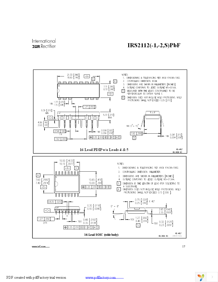 IRS2112SPBF Page 17