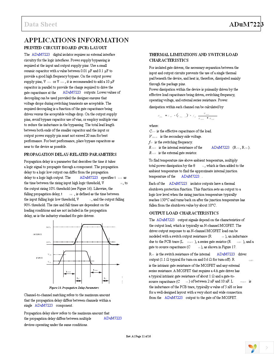 ADUM7223CCCZ Page 11