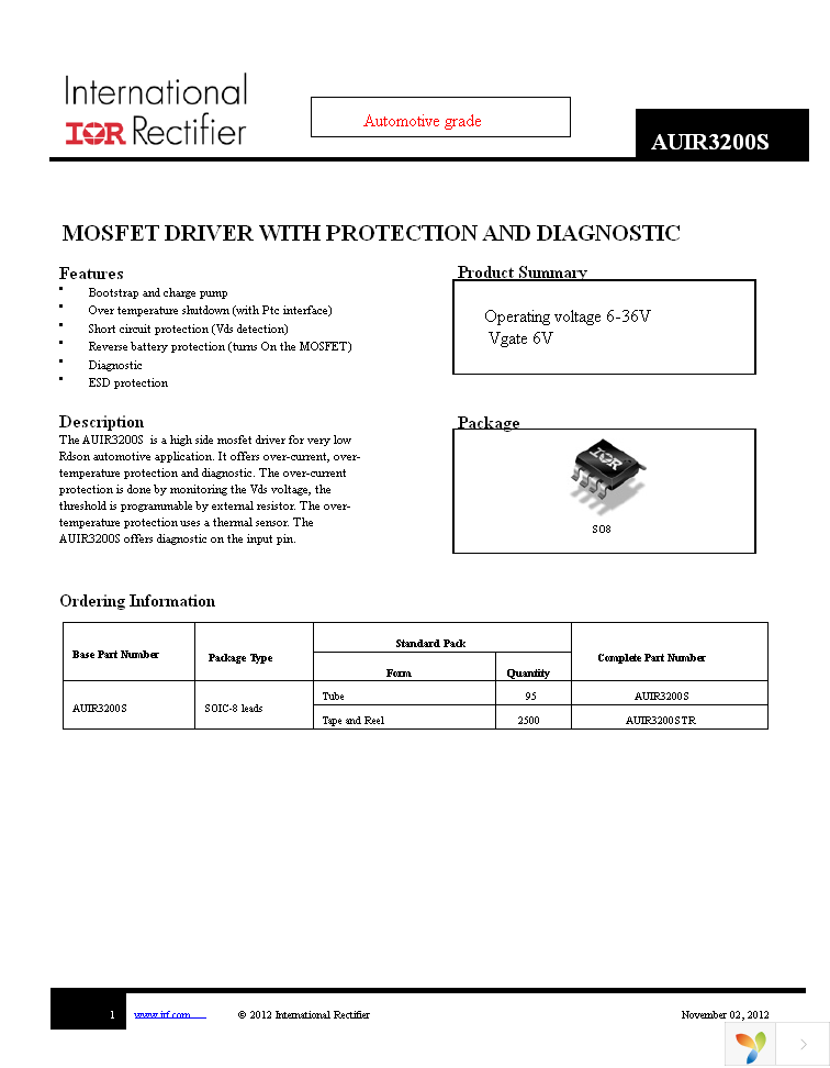 AUIR3200STR Page 1