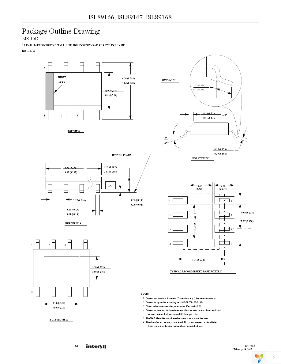 ISL89167FBEAZ Page 14