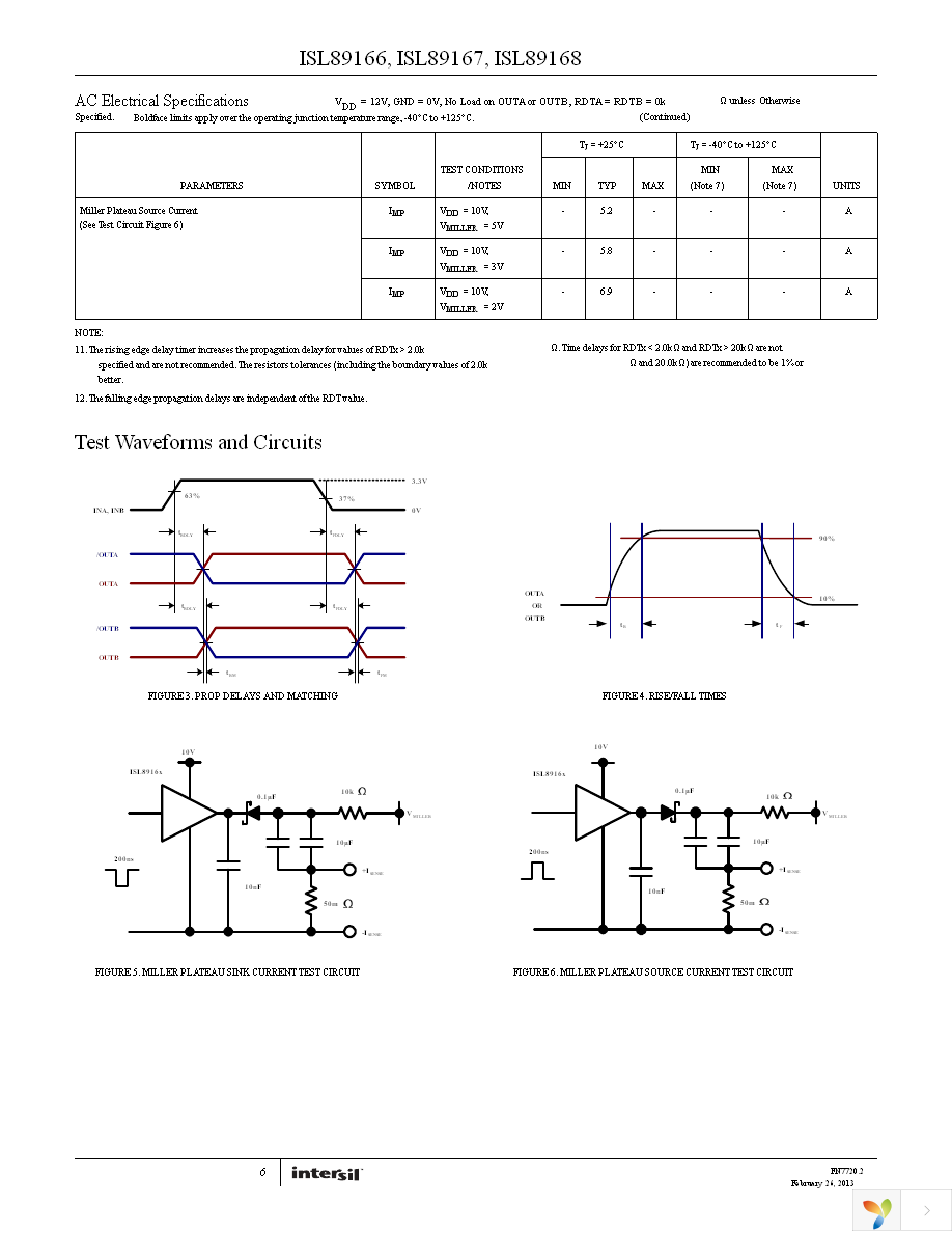 ISL89167FBEAZ Page 6