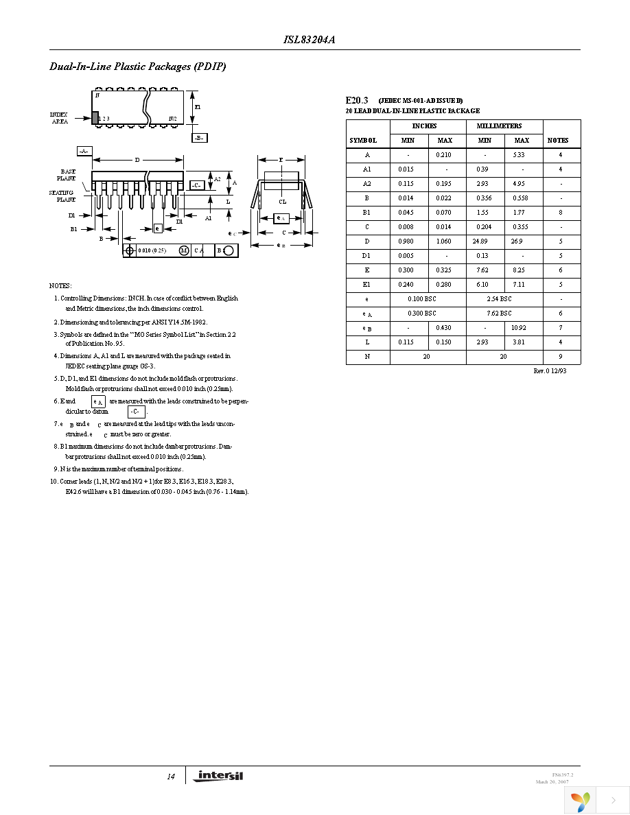 ISL83204AIBZ Page 14