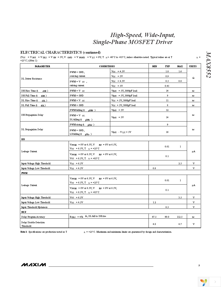 MAX8552EUB+ Page 3