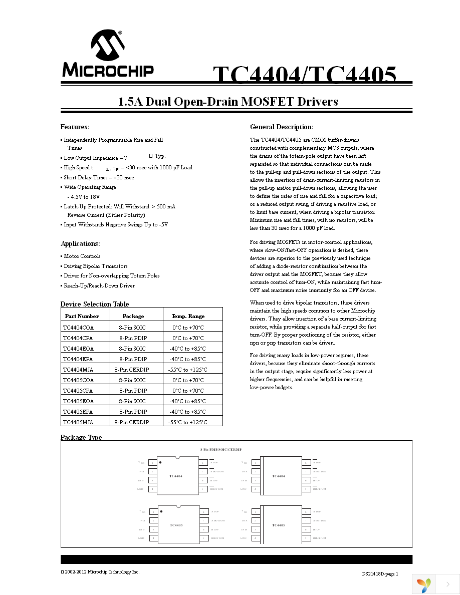 TC4404EPA Page 1