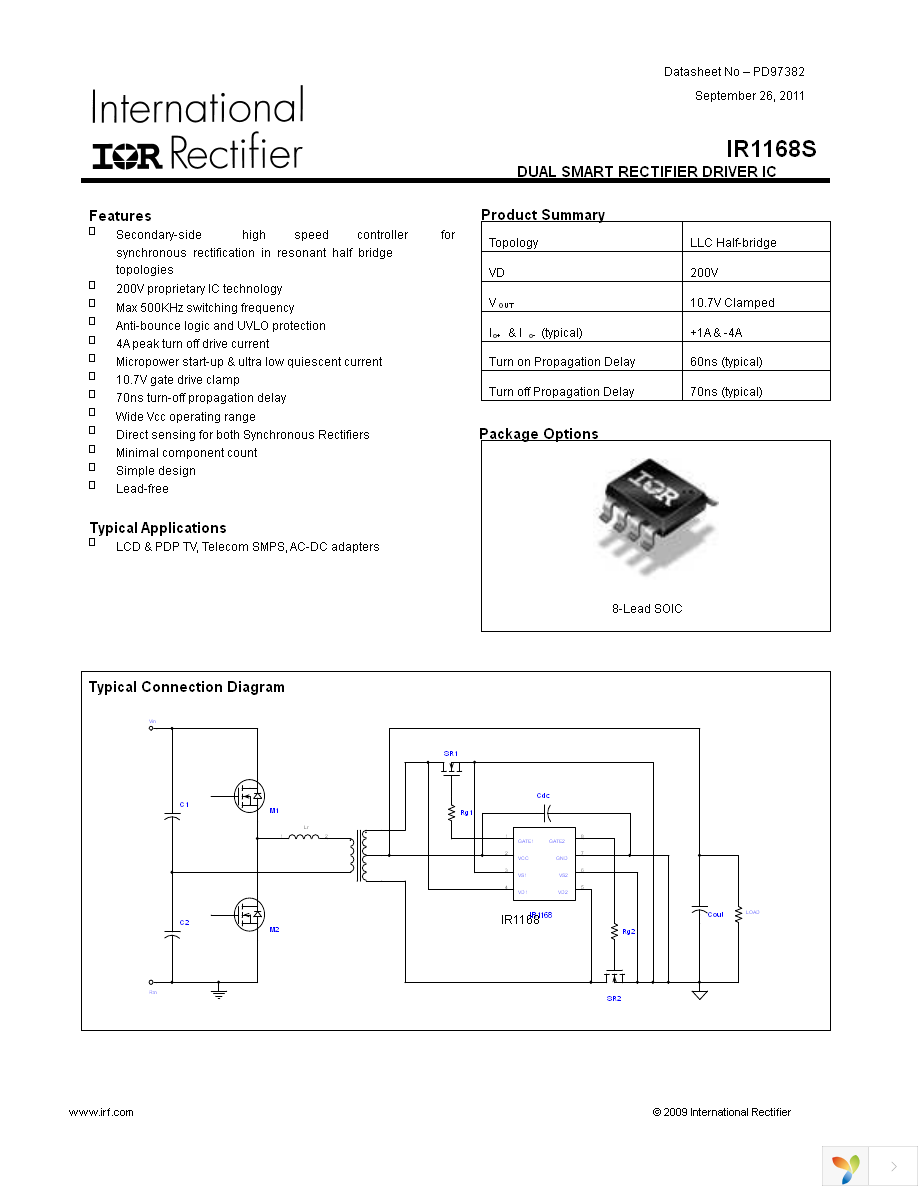 IR1168SPBF Page 1