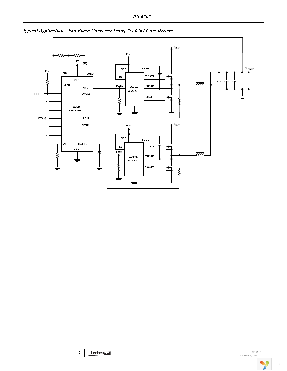 ISL6207CBZ Page 3