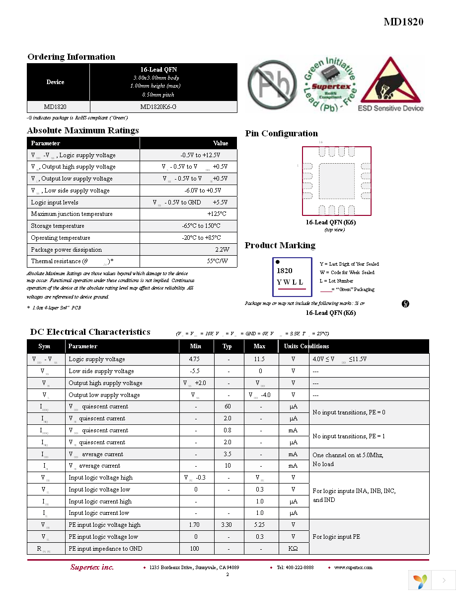 MD1820K6-G Page 2