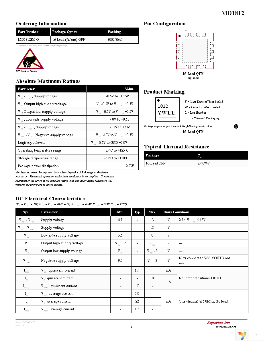 MD1812K6-G Page 2