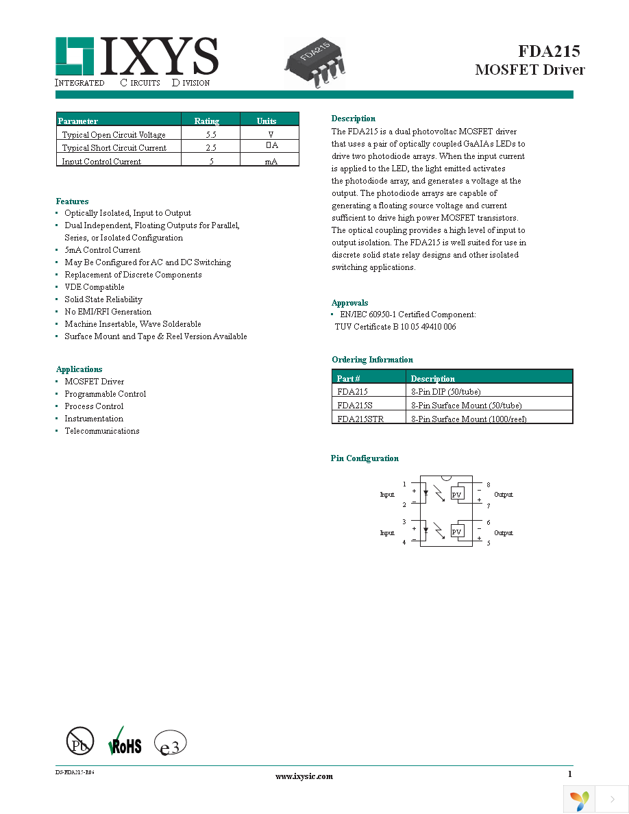 FDA215S Page 1