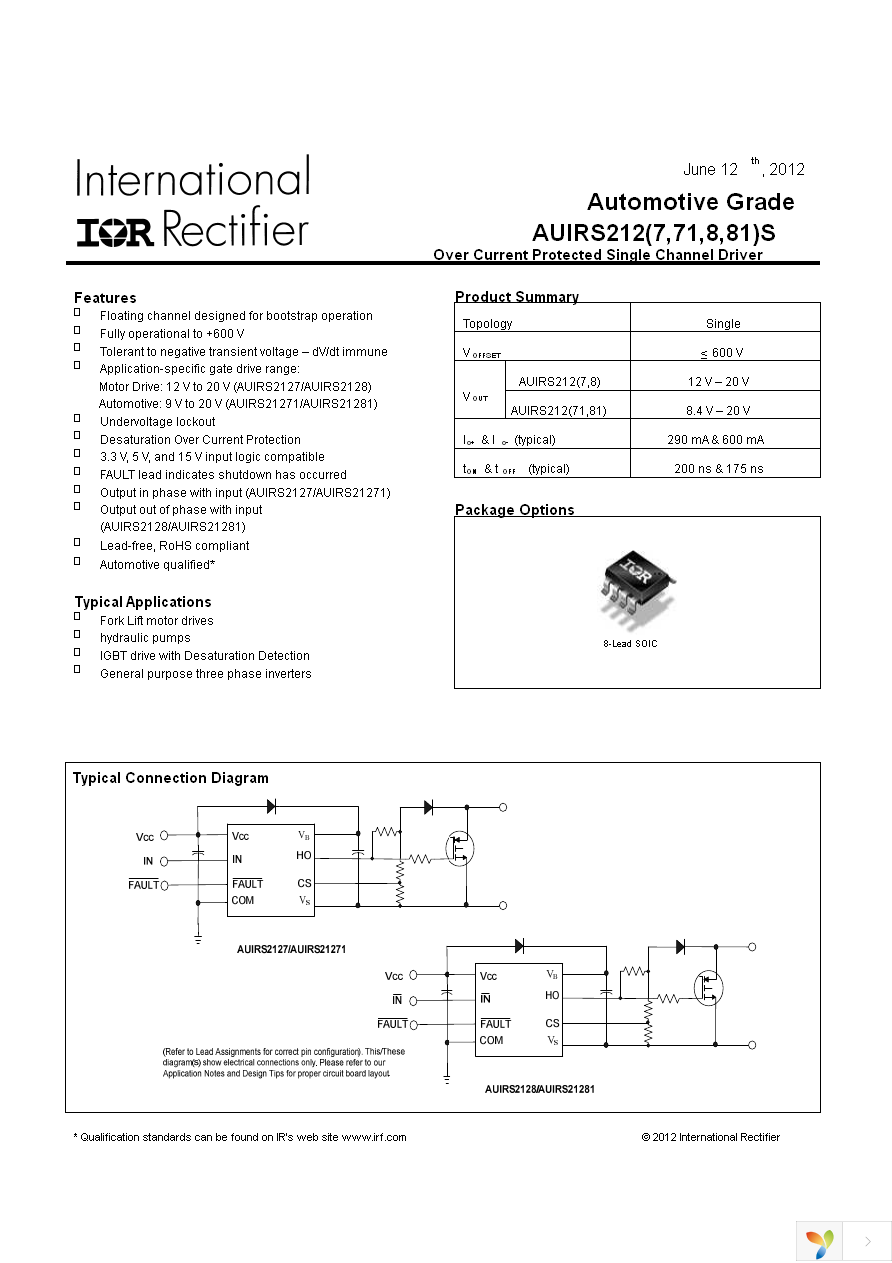 AUIRS21281STR Page 1