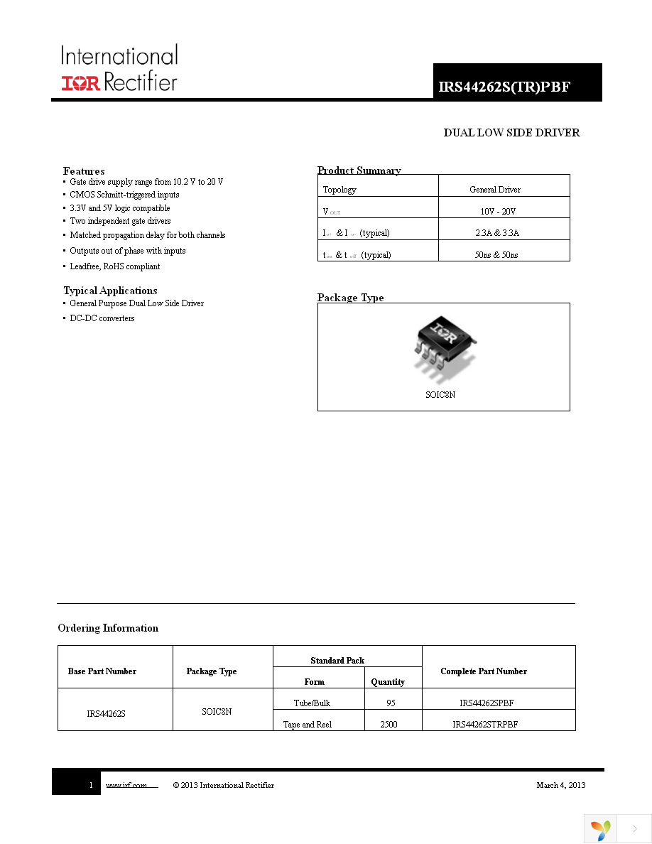 IRS44262STRPBF Page 1