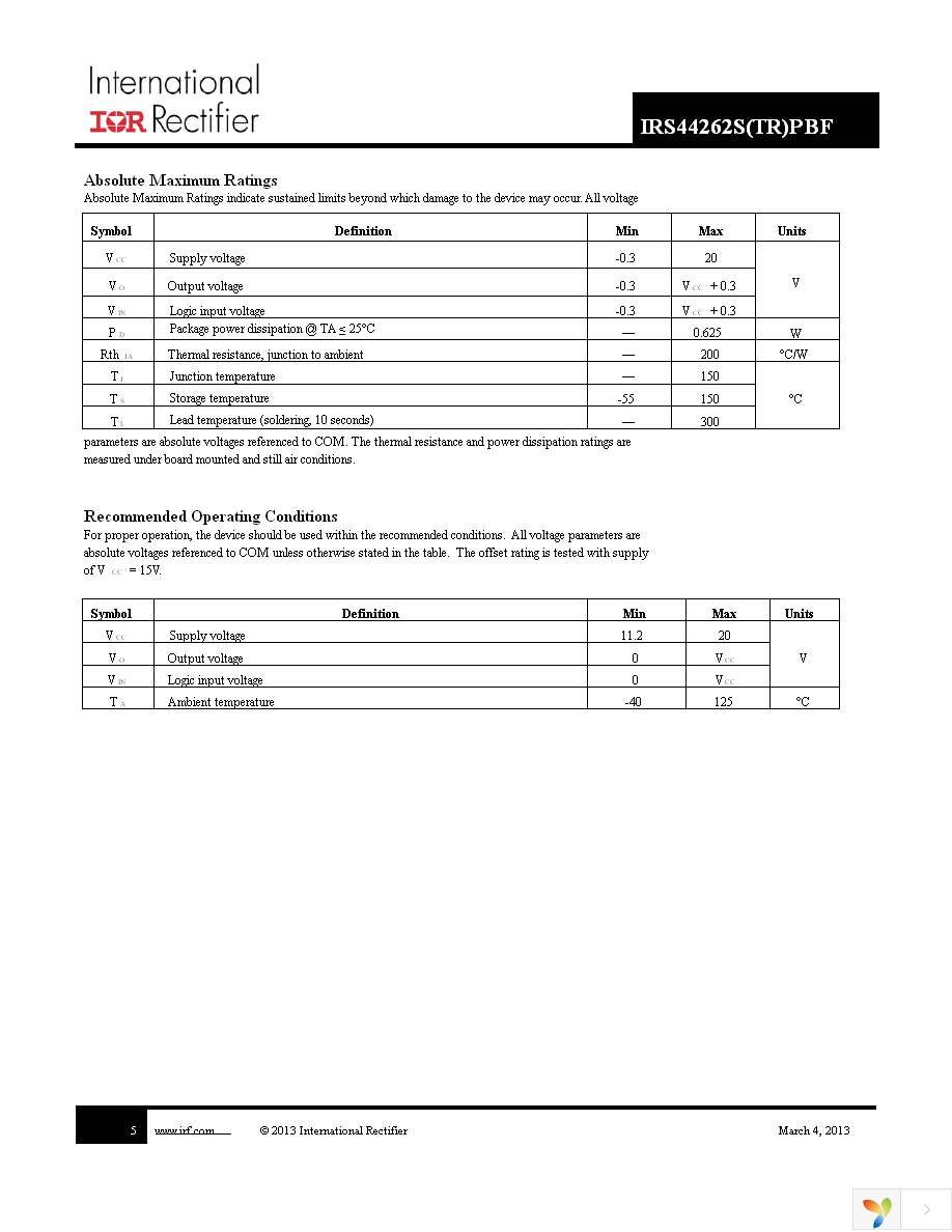 IRS44262STRPBF Page 5