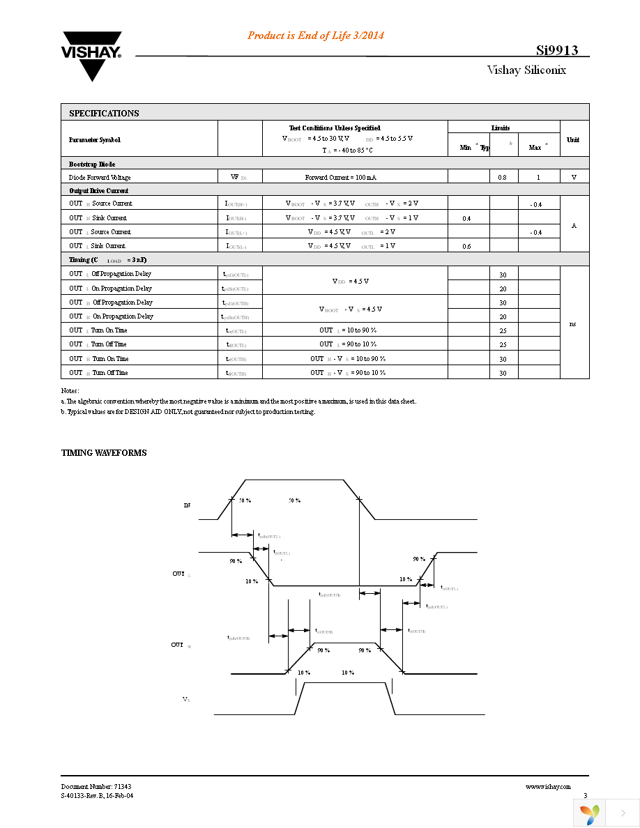 SI9913DY-T1-E3 Page 3