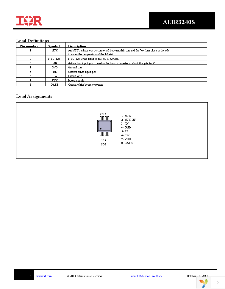 AUIR3240STR Page 5