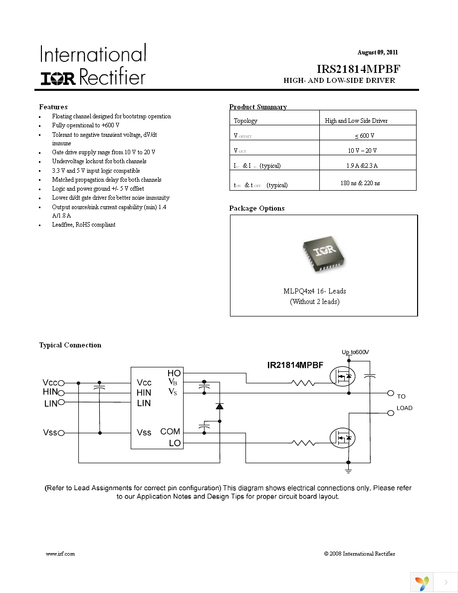 IRS21814MTRPBF Page 1