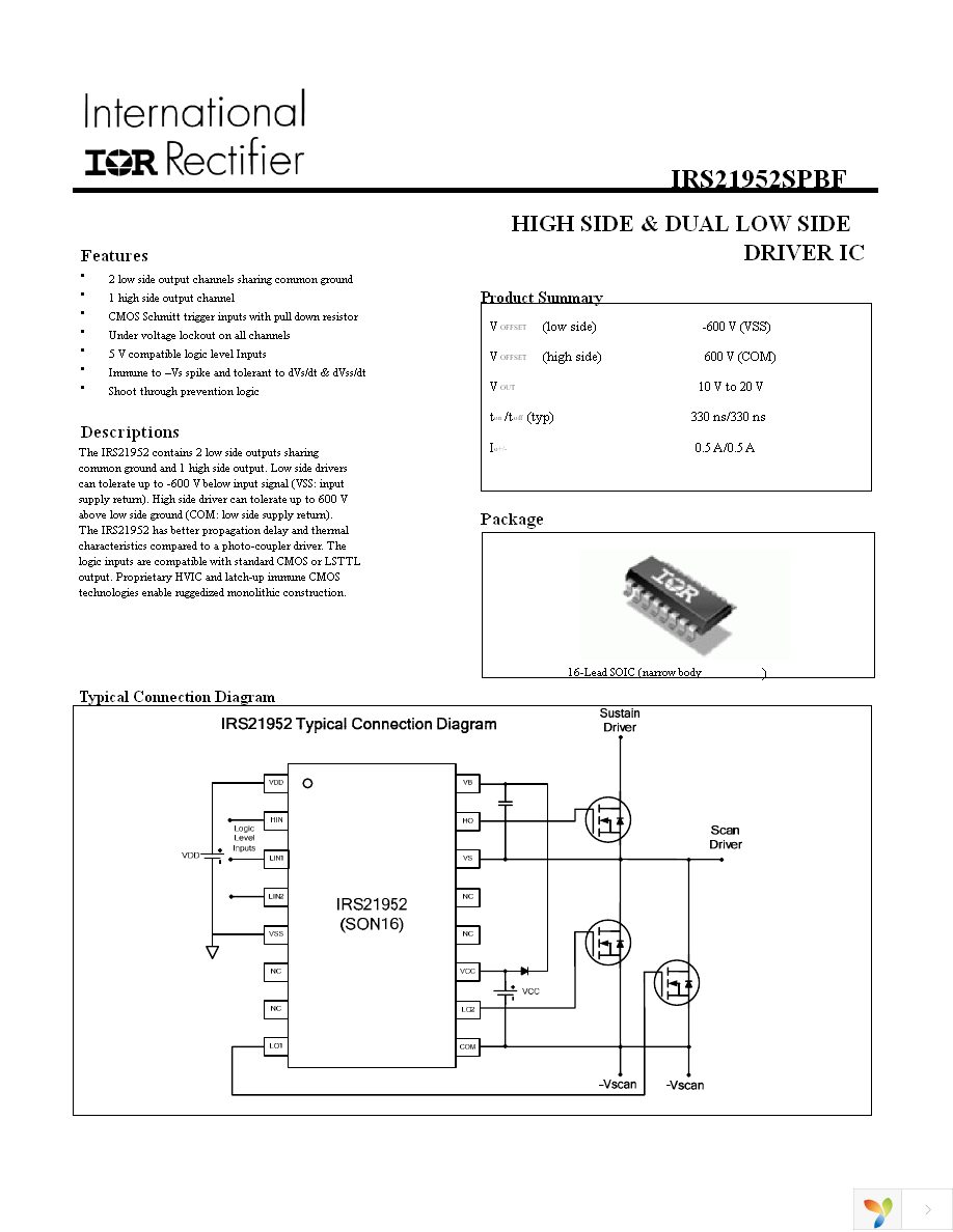 IRS21952STRPBF Page 1