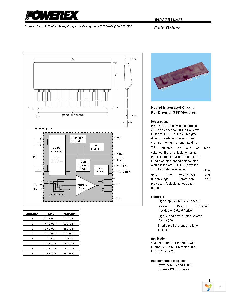 M57161L-01 Page 1