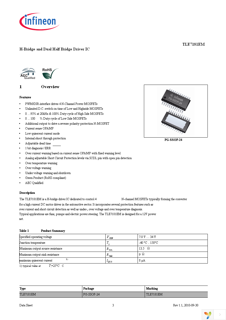 TLE7181EM Page 3