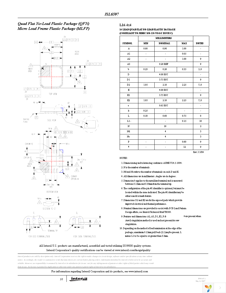 ISL6597CRZ-T Page 10