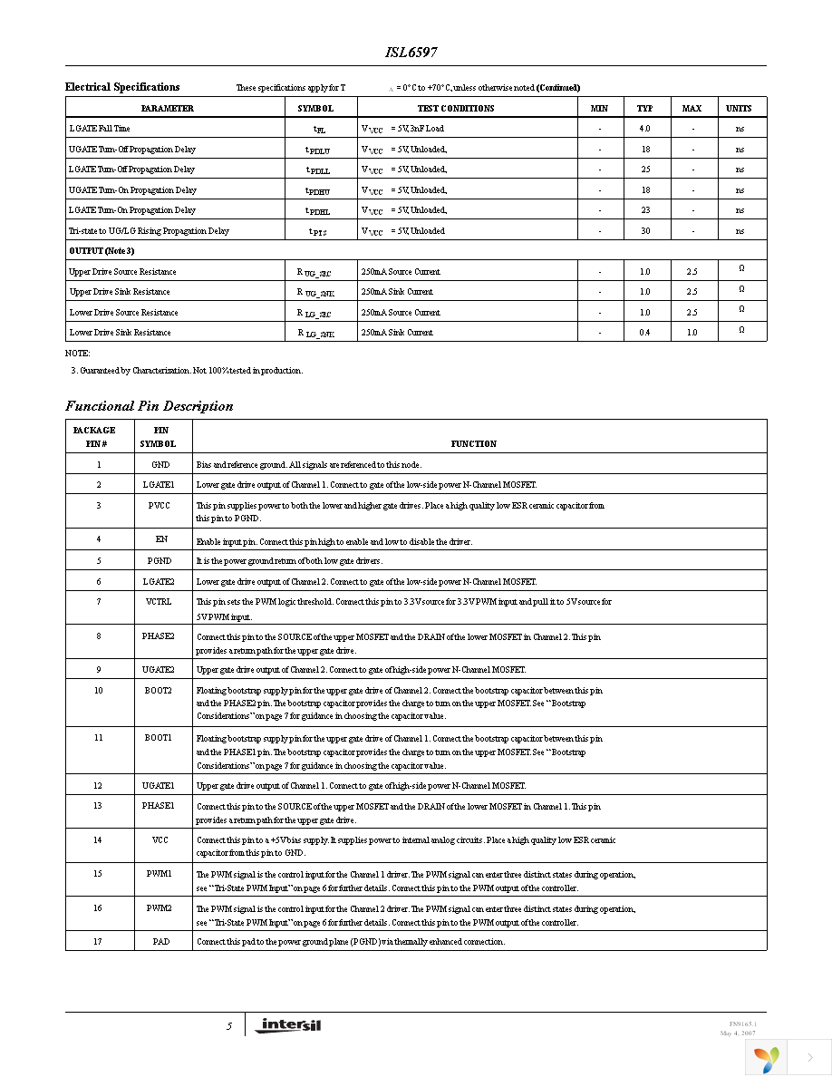 ISL6597CRZ-T Page 5