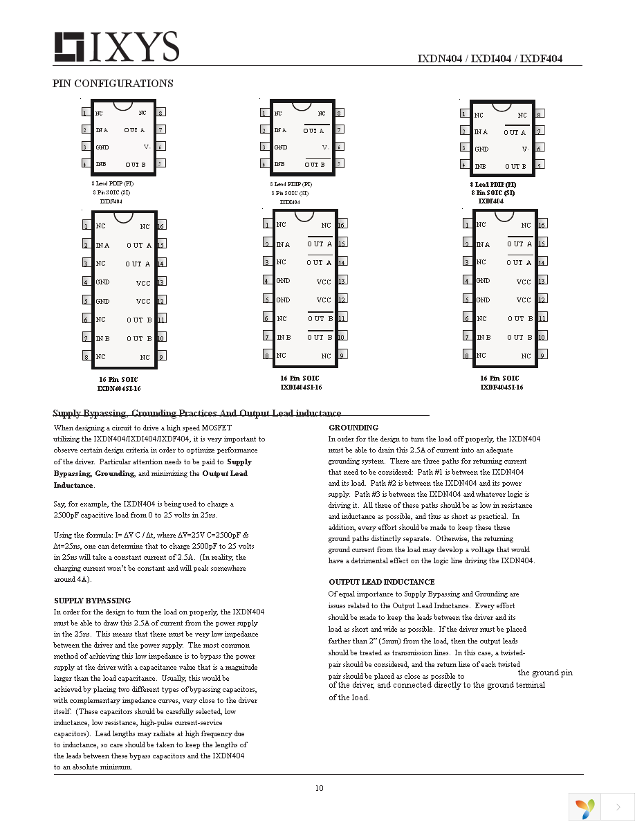 IXDF404SI Page 10