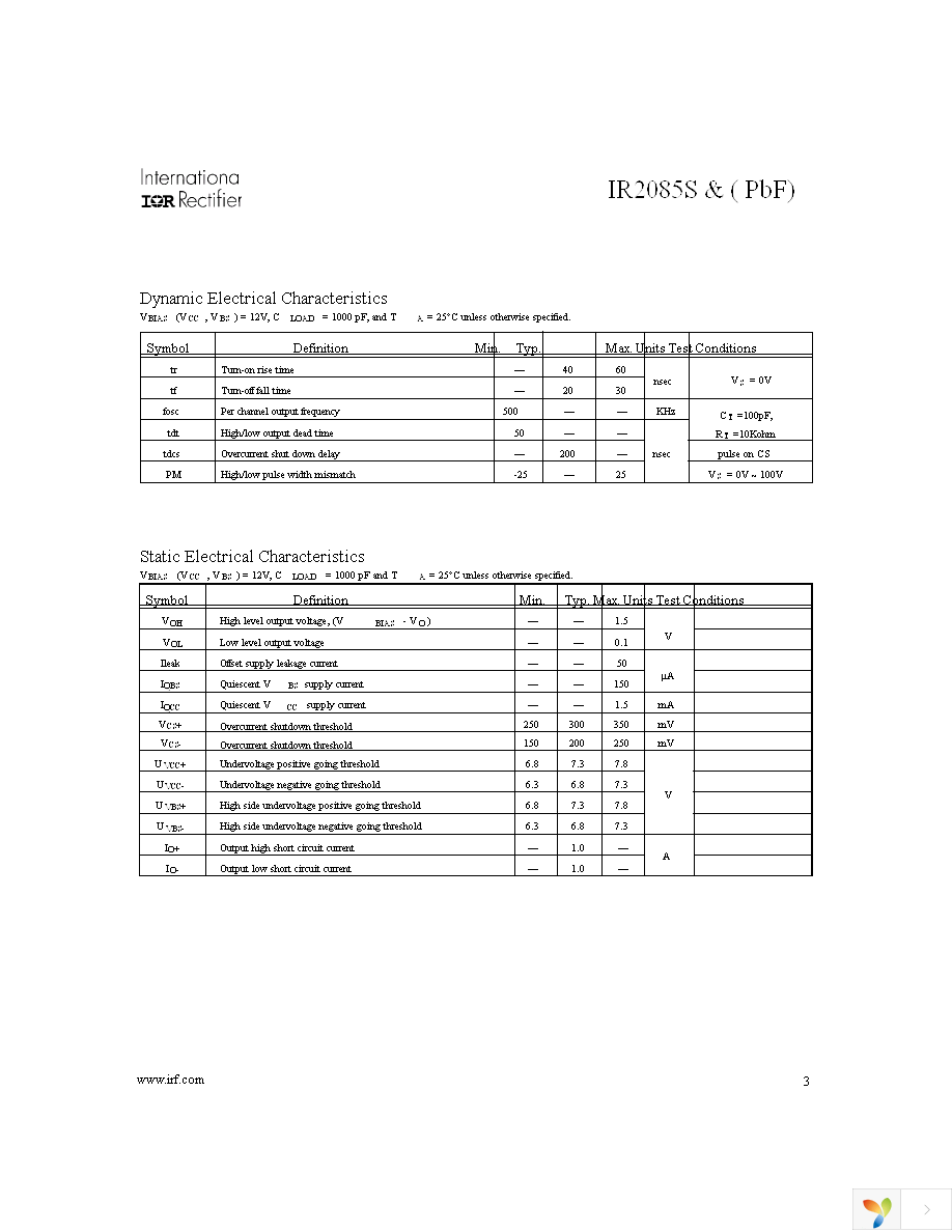 IR2085STR Page 3