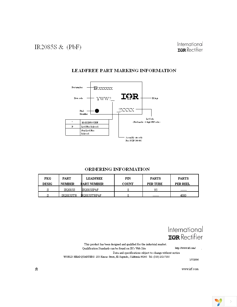 IR2085STR Page 8