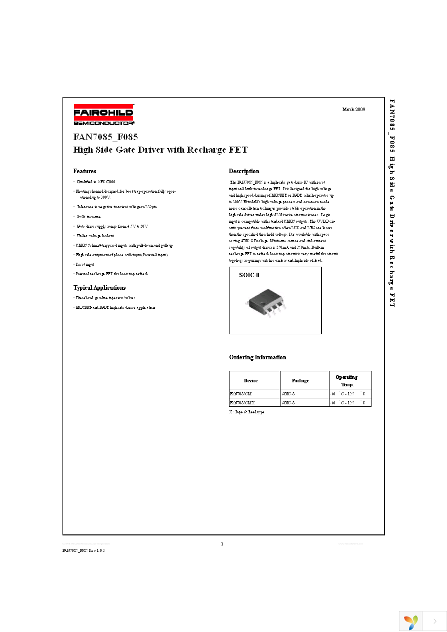 FAN7085CM_F085 Page 1