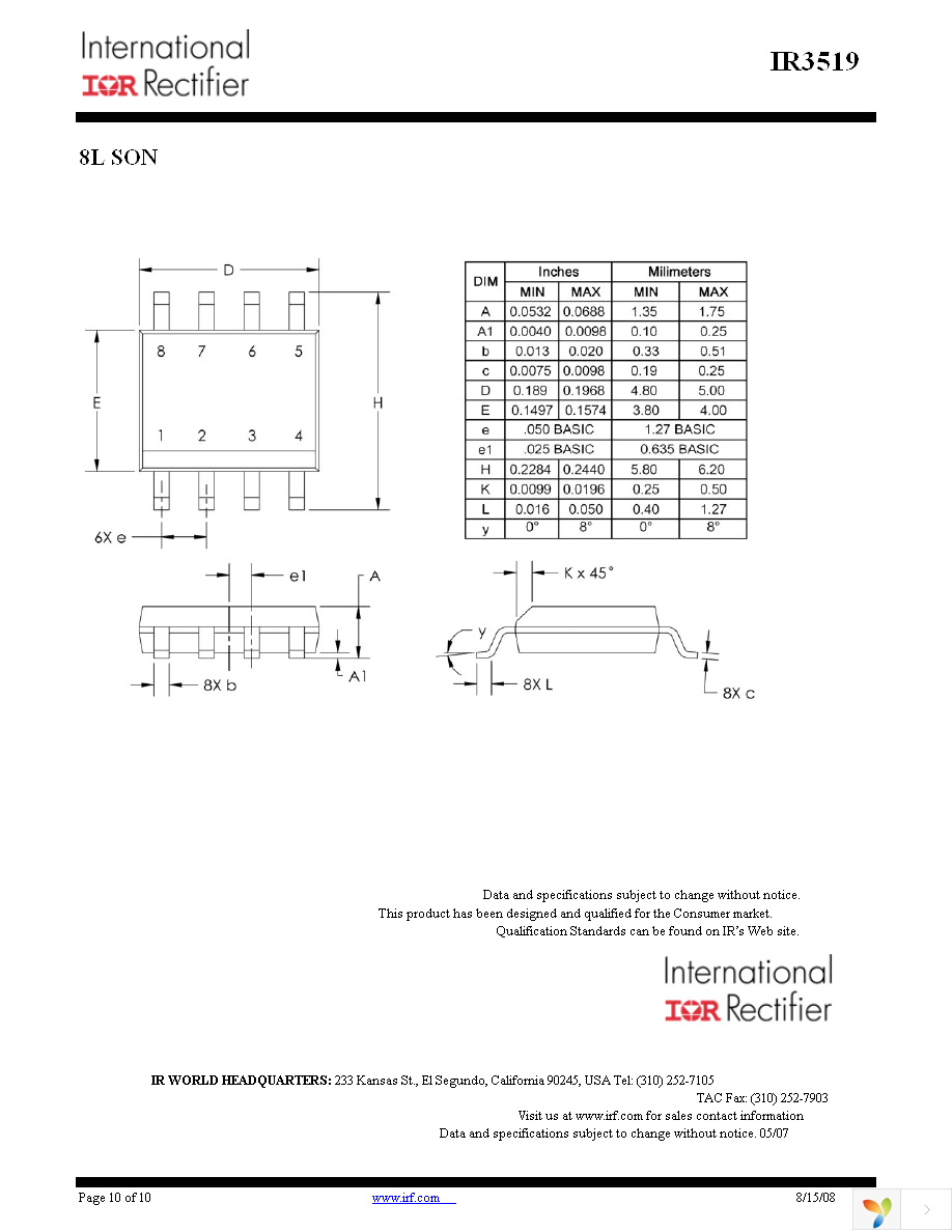 IR3519MTRPBF Page 10