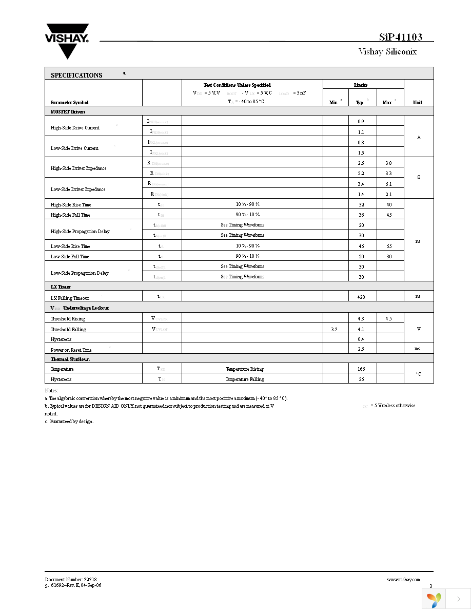 SIP41103DM-T1-E3 Page 3