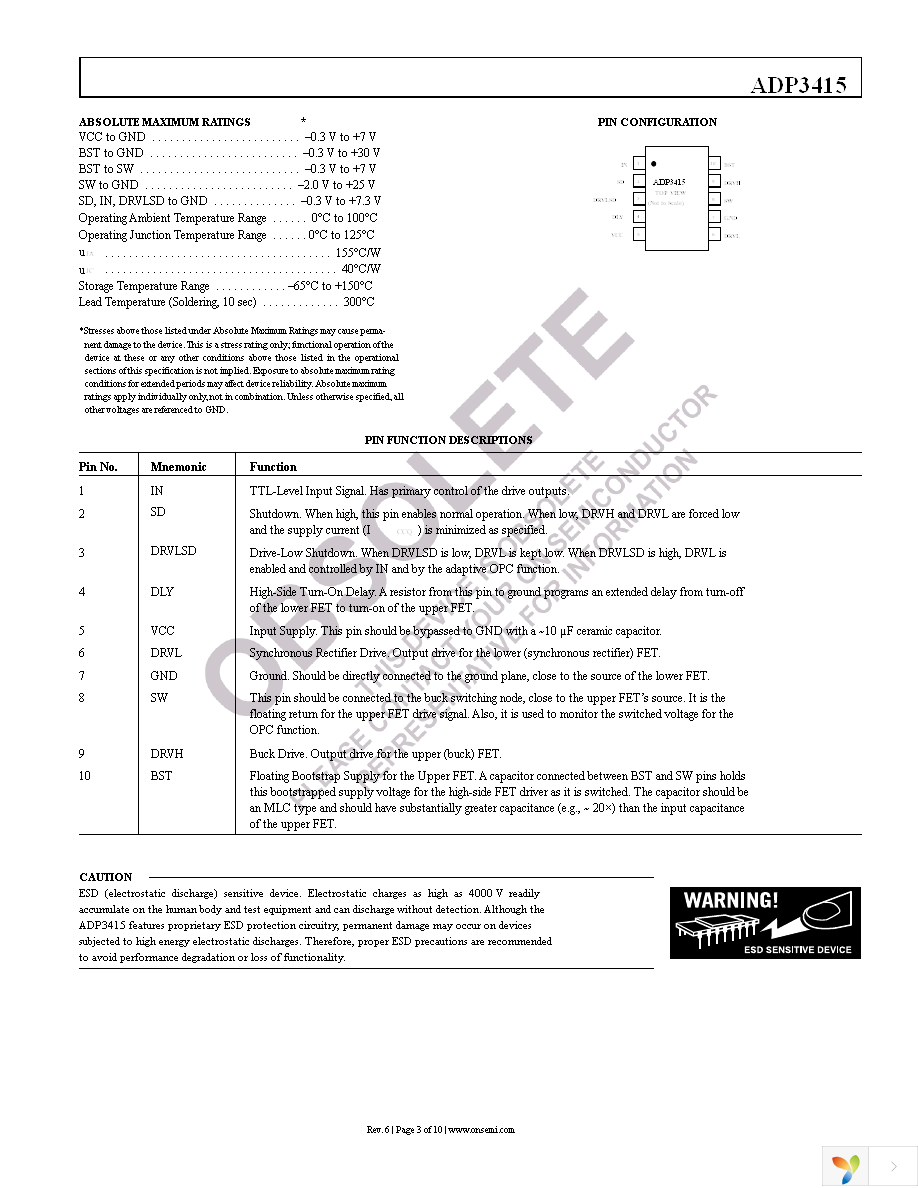 ADP3415LRMZ-REEL Page 3